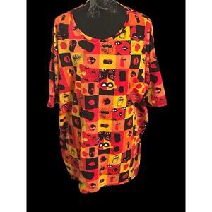 Disney Incredibles‎ Multicolor Blouse Top LulaRoe Women’s Large Shirt